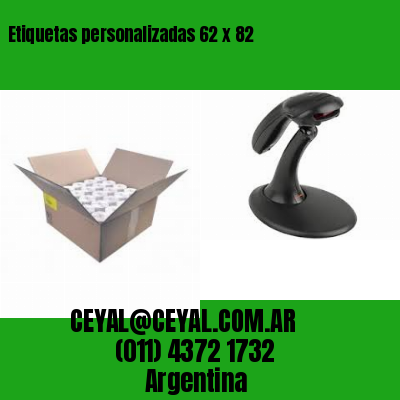 Etiquetas personalizadas 62 x 82