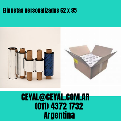 Etiquetas personalizadas 62 x 95