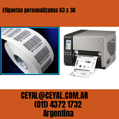 Etiquetas personalizadas 63 x 36