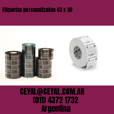 Etiquetas personalizadas 63 x 38