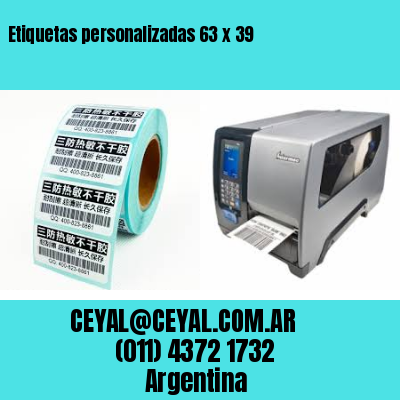 Etiquetas personalizadas 63 x 39