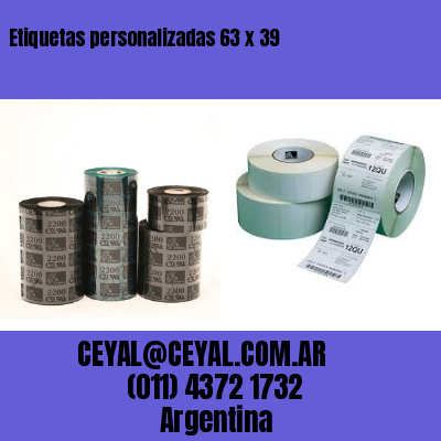Etiquetas personalizadas 63 x 39