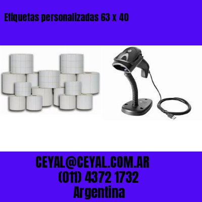 Etiquetas personalizadas 63 x 40