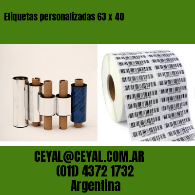 Etiquetas personalizadas 63 x 40