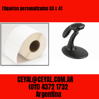 Etiquetas personalizadas 63 x 41