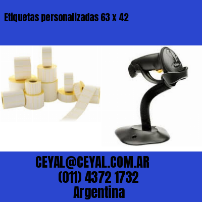 Etiquetas personalizadas 63 x 42