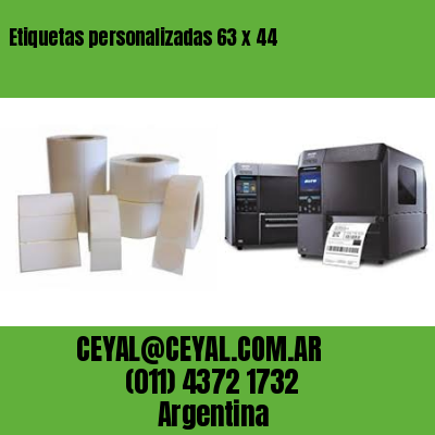 Etiquetas personalizadas 63 x 44