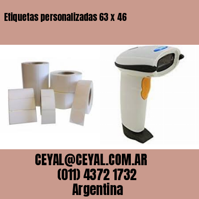 Etiquetas personalizadas 63 x 46