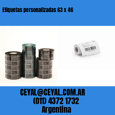 Etiquetas personalizadas 63 x 46