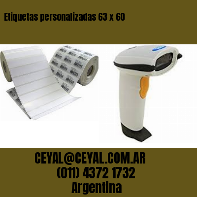 Etiquetas personalizadas 63 x 60