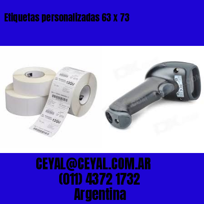 Etiquetas personalizadas 63 x 73