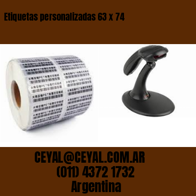 Etiquetas personalizadas 63 x 74