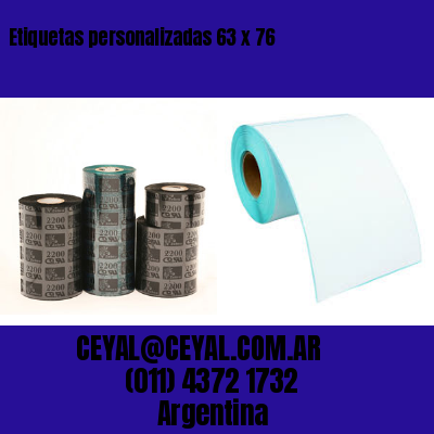 Etiquetas personalizadas 63 x 76