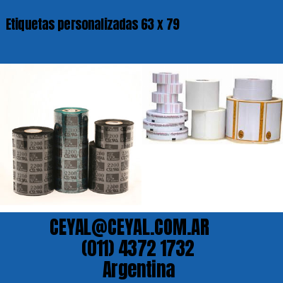 Etiquetas personalizadas 63 x 79