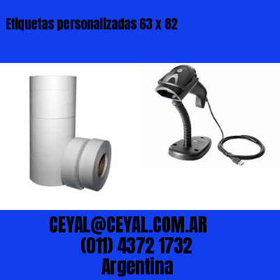 Etiquetas personalizadas 63 x 82