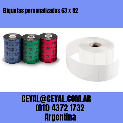 Etiquetas personalizadas 63 x 82