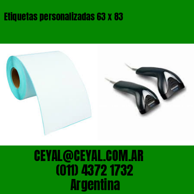 Etiquetas personalizadas 63 x 83