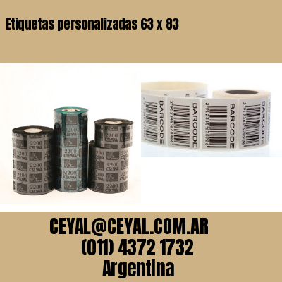 Etiquetas personalizadas 63 x 83