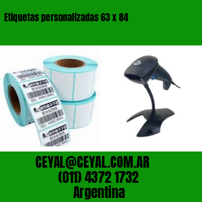 Etiquetas personalizadas 63 x 84