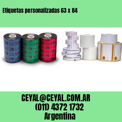Etiquetas personalizadas 63 x 84
