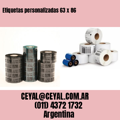 Etiquetas personalizadas 63 x 86