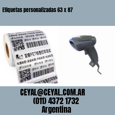 Etiquetas personalizadas 63 x 87