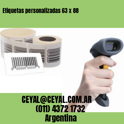 Etiquetas personalizadas 63 x 88