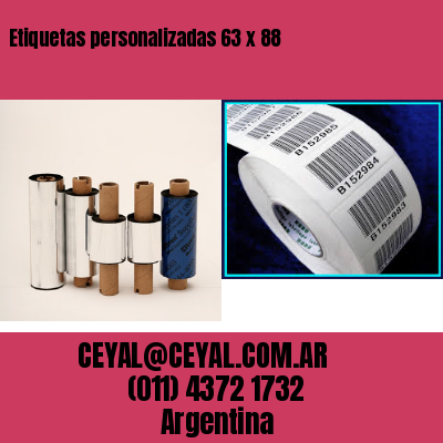 Etiquetas personalizadas 63 x 88