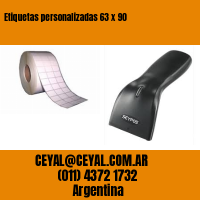 Etiquetas personalizadas 63 x 90