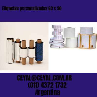 Etiquetas personalizadas 63 x 90