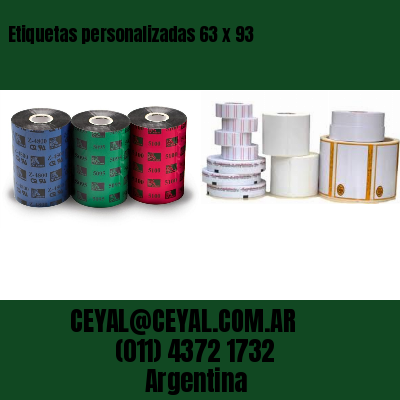 Etiquetas personalizadas 63 x 93