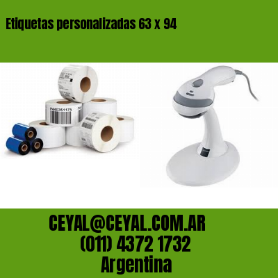 Etiquetas personalizadas 63 x 94