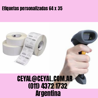 Etiquetas personalizadas 64 x 35