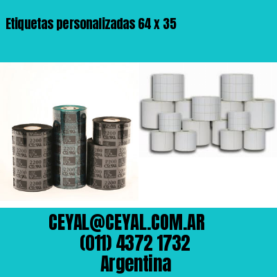 Etiquetas personalizadas 64 x 35