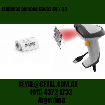 Etiquetas personalizadas 64 x 39