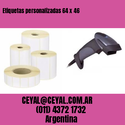 Etiquetas personalizadas 64 x 46