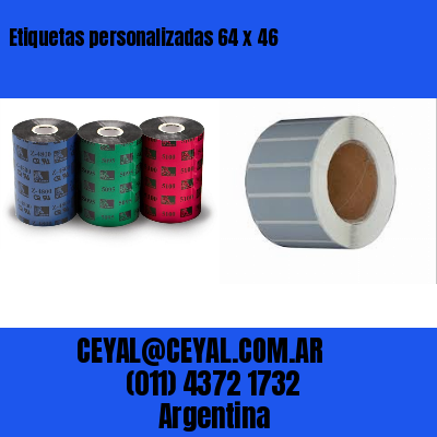 Etiquetas personalizadas 64 x 46