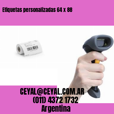 Etiquetas personalizadas 64 x 88