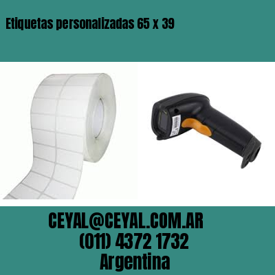Etiquetas personalizadas 65 x 39