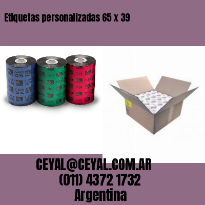 Etiquetas personalizadas 65 x 39