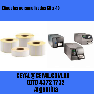 Etiquetas personalizadas 65 x 40
