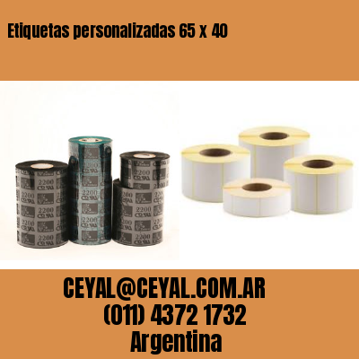 Etiquetas personalizadas 65 x 40