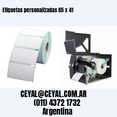Etiquetas personalizadas 65 x 41