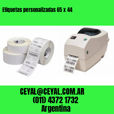 Etiquetas personalizadas 65 x 44