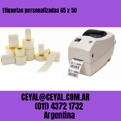 Etiquetas personalizadas 65 x 50