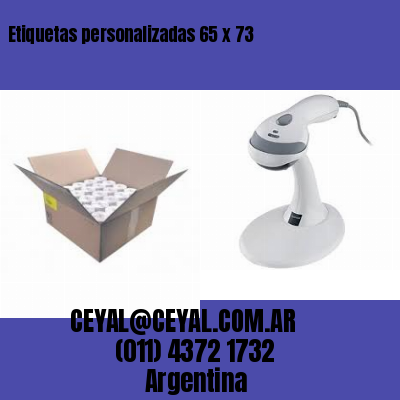 Etiquetas personalizadas 65 x 73