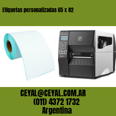 Etiquetas personalizadas 65 x 82