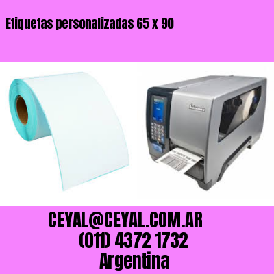 Etiquetas personalizadas 65 x 90