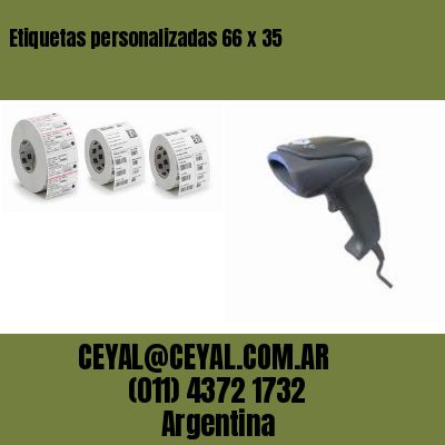 Etiquetas personalizadas 66 x 35