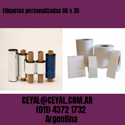 Etiquetas personalizadas 66 x 35